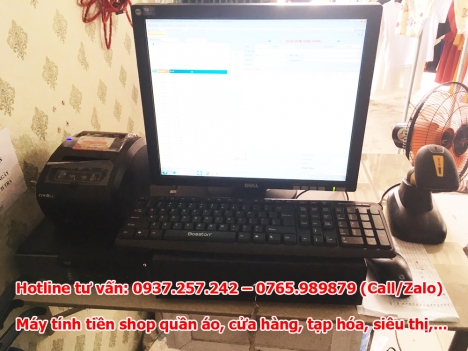 Lắp đặt máy tính tiền cho shop quần áo tại Hải Dương