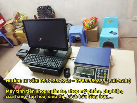 Lắp đặt máy tính tiền cho cửa hàng thực phẩm tại Hải Dương