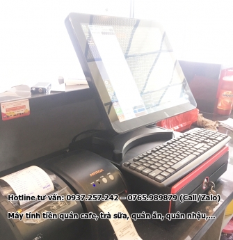 Lắp đặt máy tính tiền cho quán trà sữa tại Hải Dương
