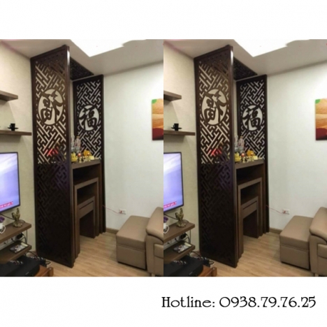 10 mẫu vách ngăn bàn thờ-vách ngăn cnc phòng thờ đẹp, sang trọng