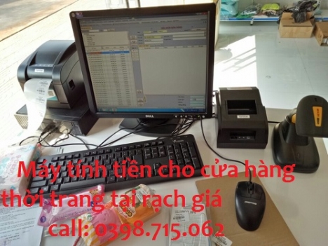  Trọn bộ máy tính tiền dell cho cửa hàng thời trang, shop thể thao tại rạch giá 