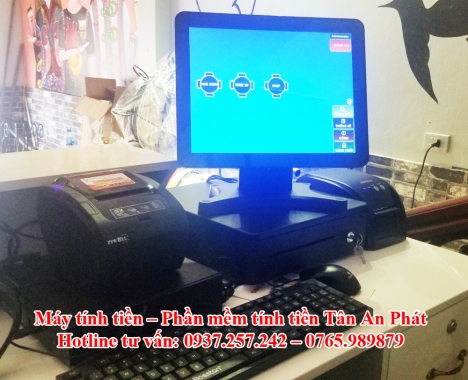 Máy tính tiền in hóa đơn cho quán cafe tại Cần Thơ