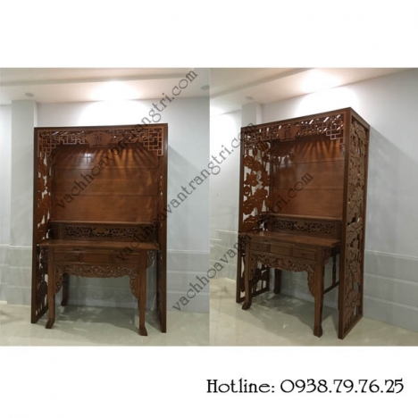 Tổng hợp mẫu vách ngăn bàn thờ cnc đẹp dành cho chung cư
