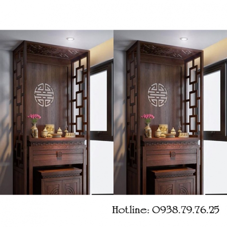 Xu hướng sử dụng vách ngăn cnc phòng thờ -bàn thờ chung cư