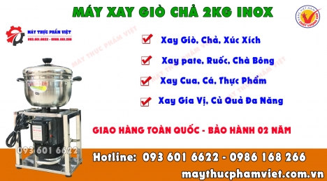 Máy xay thịt đa năng 2kg inox giá rè nhất hiện nay.