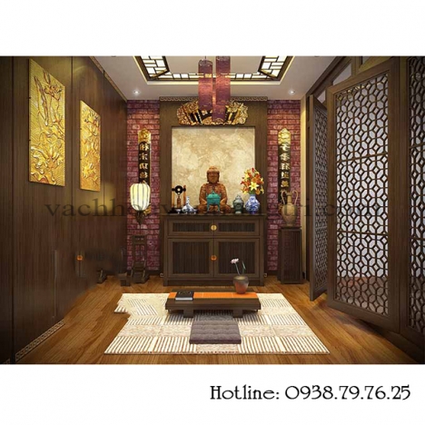 Xu hướng sử dụng vách ngăn cnc phòng thờ -bàn thờ chung cư