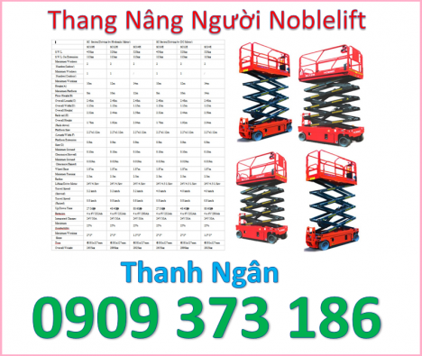 O909 373 186 xe thang nâng người tự hành ziczac noblelift 14m