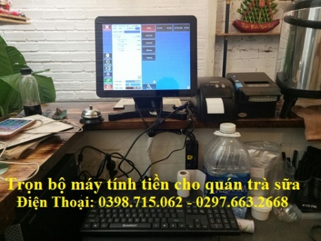 Tư vấn trọn bộ máy tính tiền giá rẻ cho quán trà sữa - cửa hàng thực phẩm tự chọn tại rạch giá 