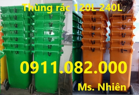 Giảm giá thùng rác 240 lít giá rẻ tại bình dương- thùng rác y tế