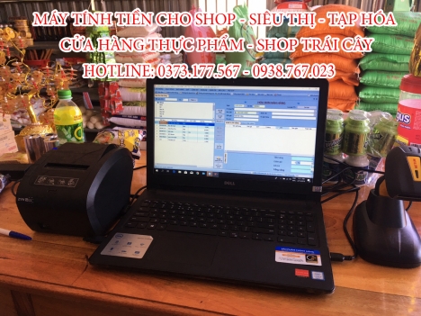 Bán trọn bộ máy tính tiền cho shop quần áo tại Thanh Hóa