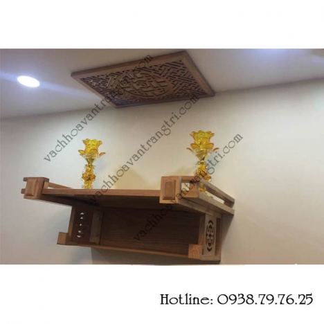 Mẫu bàn thờ treo tường đẹp không chỉ dành cho riêng chung cư