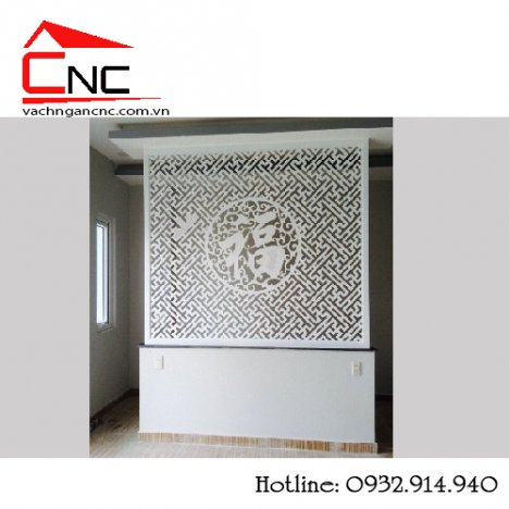 Vách ngăn cnc, vai trò của vách ngăn gỗ trang trí phòng khách