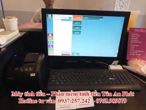 Lắp đặt tận nơi máy tính tiền cho quán cafe tại Bình Dương