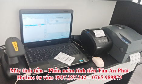 Lắp đặt tận nơi máy tính tiền cho siêu thị mini tại Bình Dương