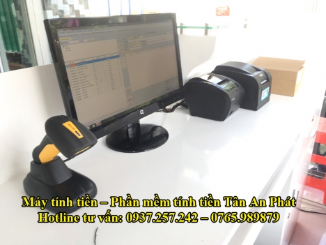 Lắp đặt tận nơi máy tính tiền cho shop mỹ phẩm tại Bình Dương