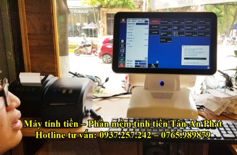 Lắp đặt tận nơi máy tính tiền cho quán nhậu tại Bình Dương