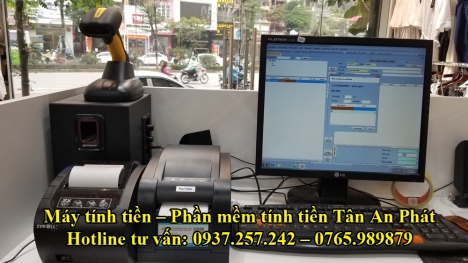 Lắp đặt tận nơi máy tính tiền cho shop mỹ phẩm tại Bình Dương