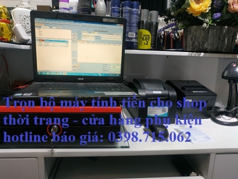  Cài đặt máy tính tiền giá rẻ tại phú quốc cho cửa hàng thời trang - shop quần áo  