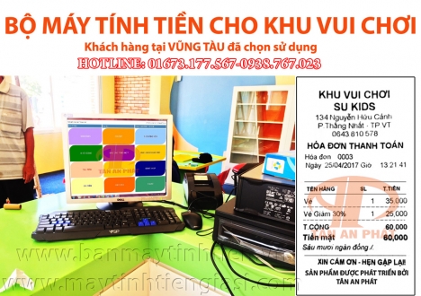 Bán phần mềm tính tiền bán vé cho khu vui chơi tại Cần Thơ