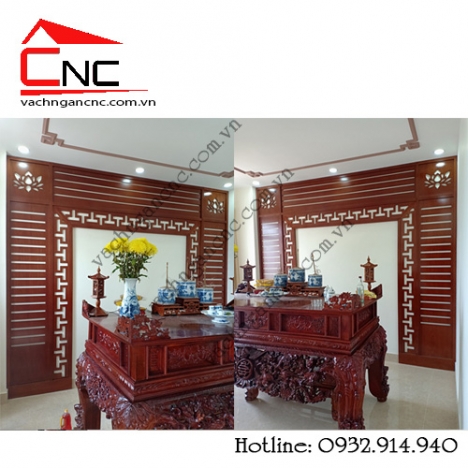 7 siêu phẩm vách ngăn cnc phòng thờ trang trí tại Quận 12