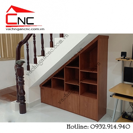 Thi công vách ngăn gỗ trang trí đẹp ở phòng khách tại tphcm