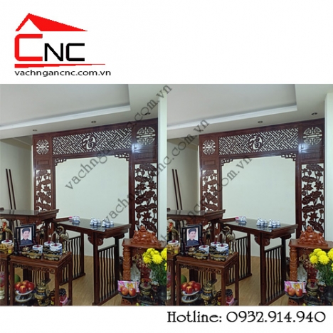 7 siêu phẩm vách ngăn cnc phòng thờ trang trí tại Quận 12