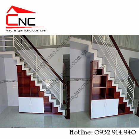 Thi công vách ngăn gỗ trang trí đẹp ở phòng khách tại tphcm