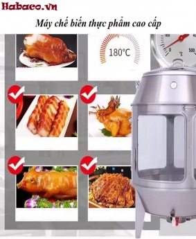 Lò quay gà vịt dùng kính 1102