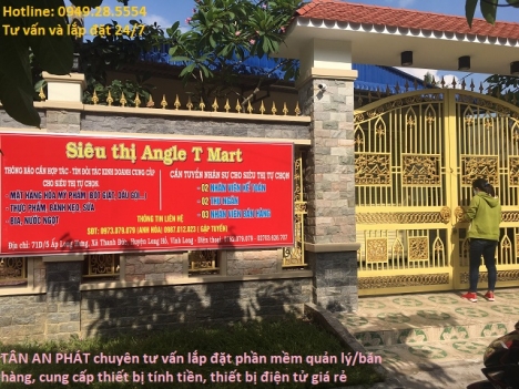 Lắp đặt tận nơi phần mềm + thiết bị tính tiền giá rẻ cho Siêu thị bách hóa ở Vĩnh Long