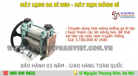 Máy lạng da bì lợn mini bằng tay giá rẻ cực sốc.