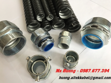 Ống kẽm đàn hồi bọc nhựa PVC, ống ruột gà, ống sun sắt