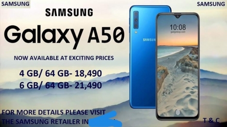 5,990k Samsung A50 giá sốc tại Tablet Plaza Dĩ An