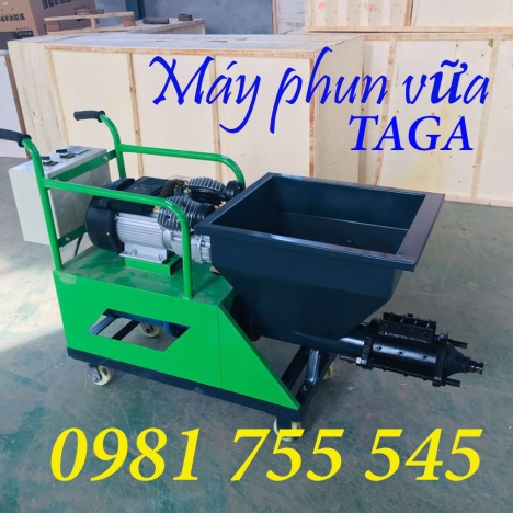 Máy phun vữa và hiệu năng sử dụng