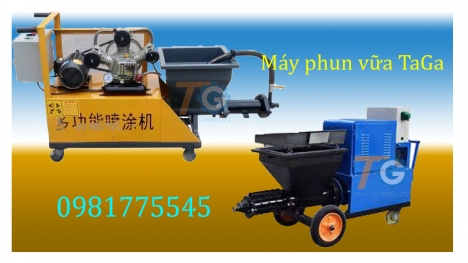 Máy phun vữa và hiệu năng sử dụng