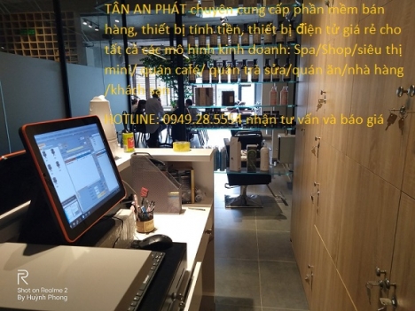 Full bộ thiết bị tính tiền với máy POS cảm ứng nguyên khối cho Salon/spa ở Phú Nhuận