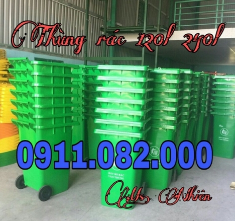 Cung cấp thùng rác 120 lít giá rẻ tại cần thơ- bán các loại thùng rác công cộng- 0911082000