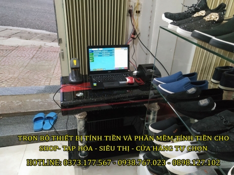 Lắp đặt máy tính tiền cho shop quần áo tại Gia lai