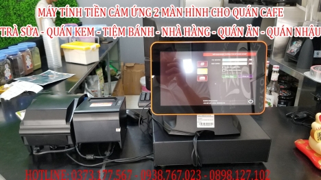 Lắp đặt máy tính tiền cảm ứng cho quán Trà Sữa – Café tại Gia Lai