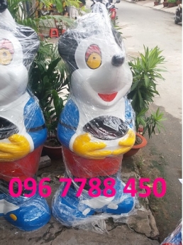 Thùng rác hình gấu misa chất lượng giá rẻ giao hàng miễn phí