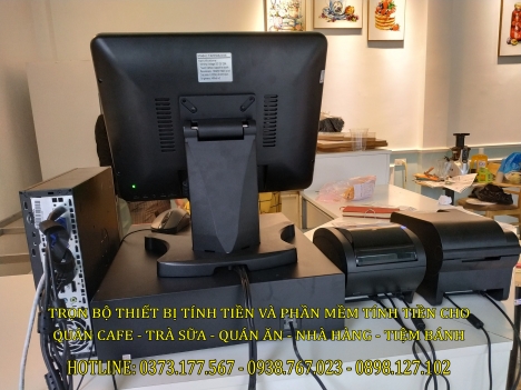 Lắp máy tính tiền POS cho quán kem – trà sữa tại Hà Nội