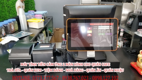 Lắp đặt máy tính tiền cảm ứng cho quán Trà Sữa – Café tại Gia Lai