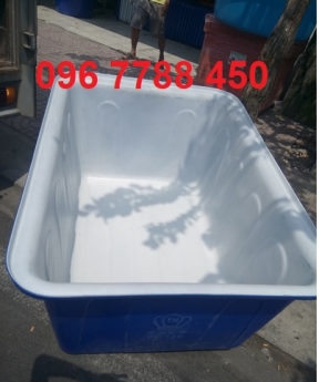 Thùng nhựa đặc chữ nhật nuôi cá 750Lit giá rẻ giao hàng miễn phí