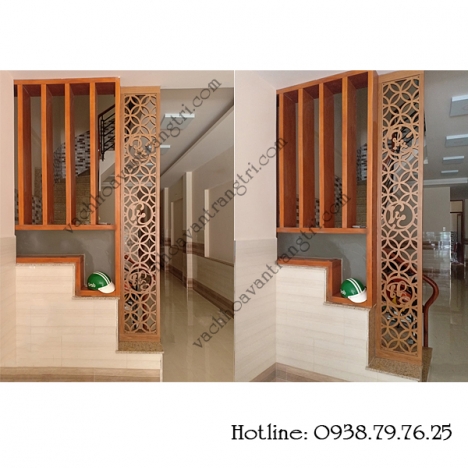 Kinh nghiệm trang trí cầu thang hiện đại từ vách ngăn gỗ