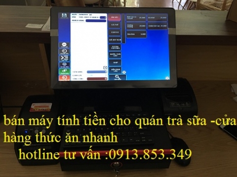 ChuChuyên cung cấp trọn bộ máy tính tiền giá rẻ cho quán trà sữa tại Hậu Giang 