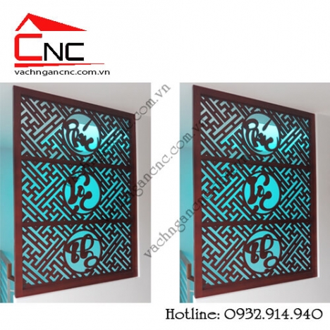 Ứng dụng vách ngăn gỗ phòng khách mẫu cnc đẹp vào nhà phố