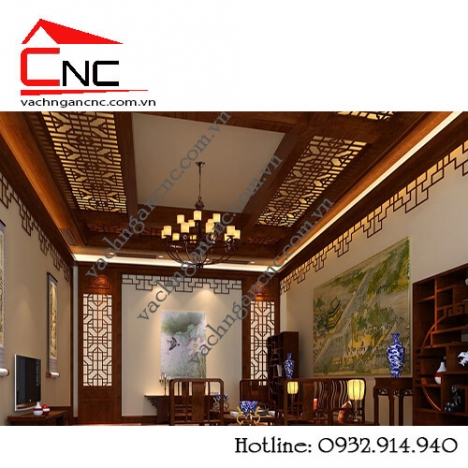 Top vách ngăn phòng thờ bằng gỗ trên ván cắt cnc đẹp