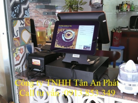 Trọn bộ máy tính tiền cảm ứng dảnh cho cửa hàng thức ăn nhanh tại Hậu Giang giá rẻ 