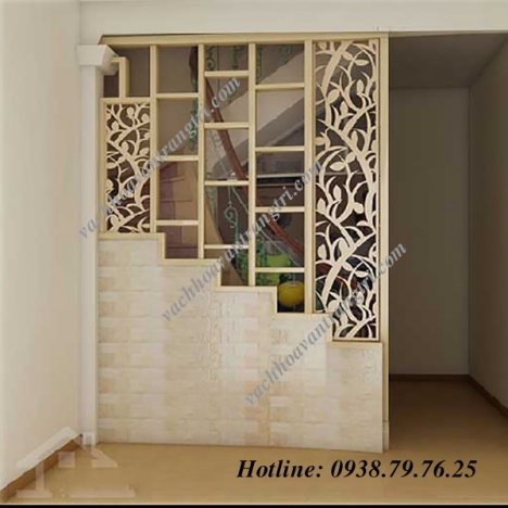 Sức hút từ việc dùng lam gỗ trang trí cầu thang