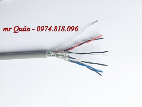 Dây tín hiệu vặn xoắn từng cặp 2 lớp chống nhiễu