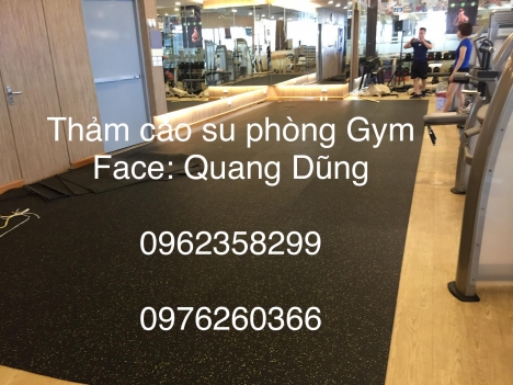 thảm cao su phòng gym